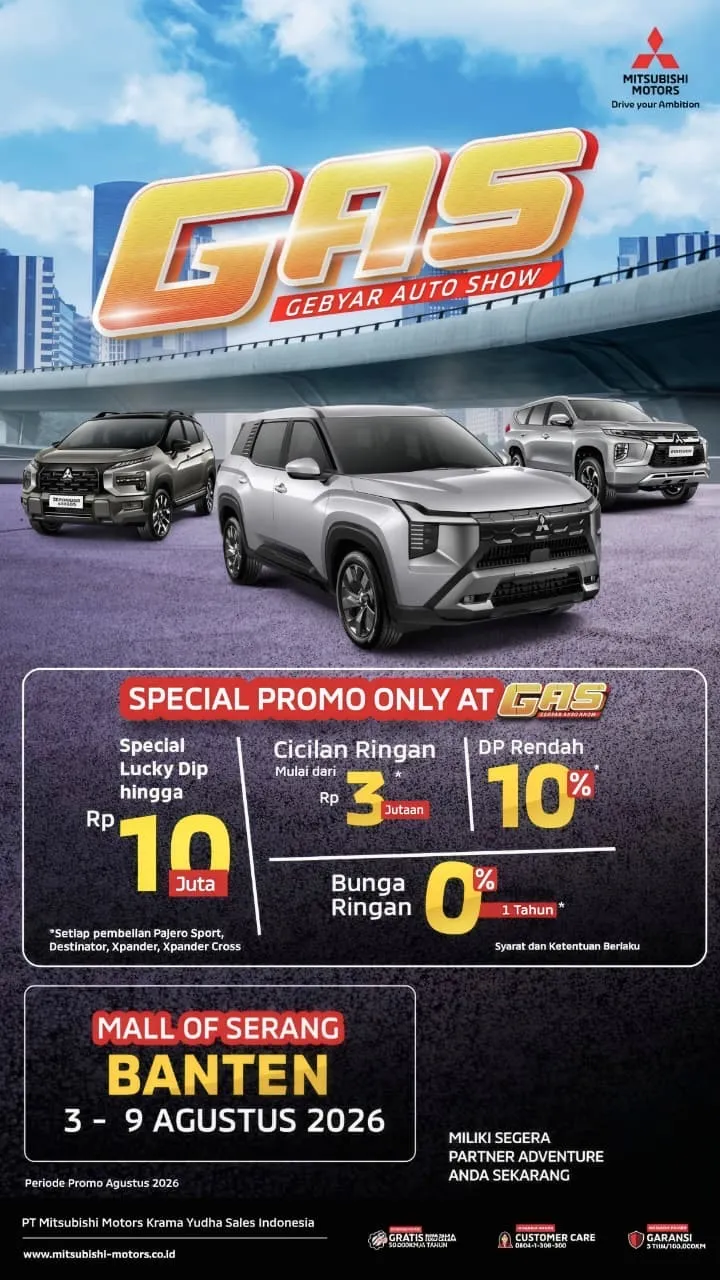 Promo Mitsubishi GIIAS 2026 - Penawaran Spesial Destinator, New Xforce, dan Xpander